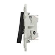 SCHNEIDER ELECTRIC - Va-et-vient + poussoir Odace anthracite - 10A - vignette