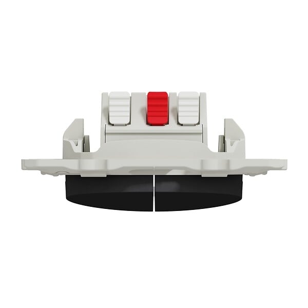 SCHNEIDER ELECTRIC - Va-et-vient + poussoir Odace anthracite - 10A - large