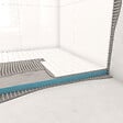 AURLANE - Receveur de Douche à Carreler 90x140 cm avec Bondes à Sortie Horizontale - Grille Inox - vignette