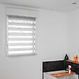 VOLET-MOUSTIQUAIRE - Store Jour Nuit L 52 cm x H 150 cm gris sans perçage - vignette