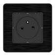 ZENITECH - Prise 2P+T 16A - Easy Eject complet - métal Noir brossé Kouro - Zenitech - vignette
