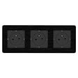 ZENITECH - Prise 2P+T 3x16A - Easy Eject complet - métal Noir brossé Kouro - Zenitech - vignette