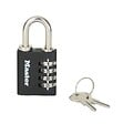MASTER LOCK - Cadenas combinaison avec clé de secours 40mm - corps en zinc - vignette