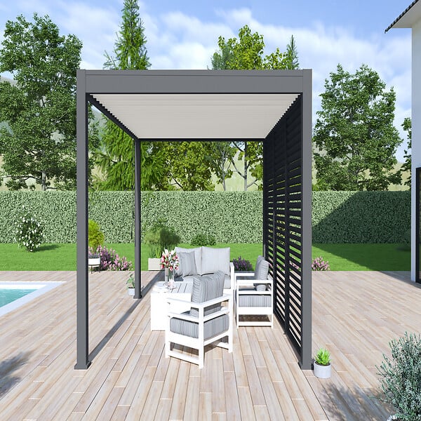 OMBREA - Pergola bioclimatique autoportante 3x4m - large