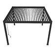 OMBREA - Pergola bioclimatique autoportante - Anthracite - 4x4m - vignette