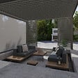 OMBREA - Pergola bioclimatique autoportante - Anthracite - 4x4m - vignette
