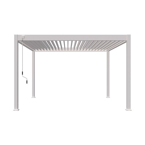 OMBREA - Pergola bioclimatique autoportante 4x4m - Blanc - large