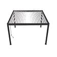 OMBREA - Pergola bioclimatique autoportante - Anthracite/blanc - 4x4m - vignette