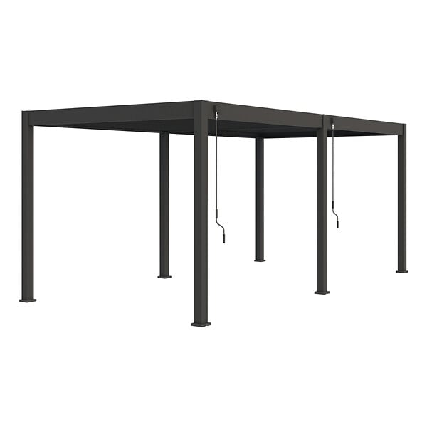 OMBREA - Pergola bioclimatique autoportante - Anthracite - 3x6m - large
