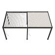 OMBREA - Pergola bioclimatique autoportante - Anthracite/blanc - 3x6m - vignette