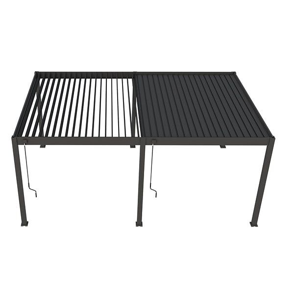 OMBREA - Pergola bioclimatique Ombréa VS - Anthracite - L.599xP.394cm - large