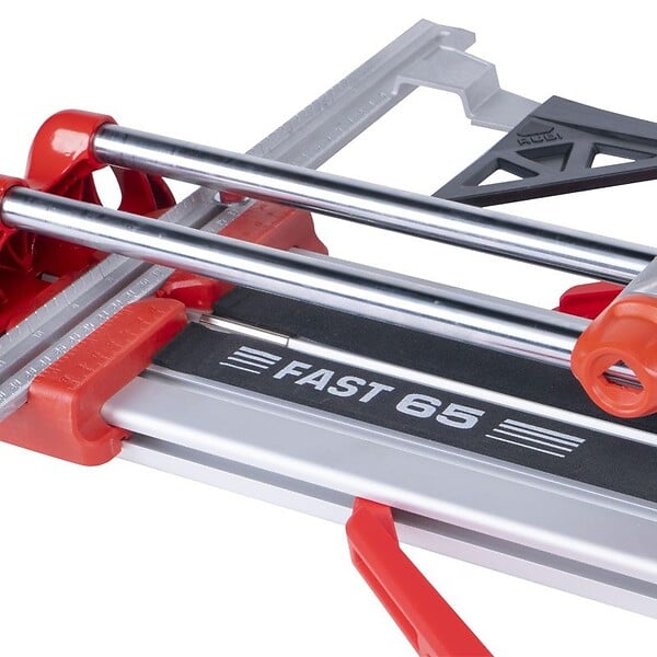RUBI - Coupe carrelage Rubi Fast-65 manuel, longueur de coupe 65cm, carrelette professionnelle en aluminium extrudé, coupe carreaux en diagonale à 45° - large