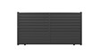 ELSEALU - Portail coulissant Kira en aluminium - Gris - 375x171,2cm - vignette