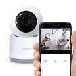 AVIDSEN - Caméra IP intérieure HomeCam 3 Blanc WiFi 360° - vignette