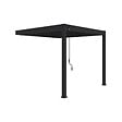 OMBREA - Pergola bioclimatique adossée aluminium OMBREA VS - Anthracite - 3x3m - H.257xL.302xP.301cm - vignette