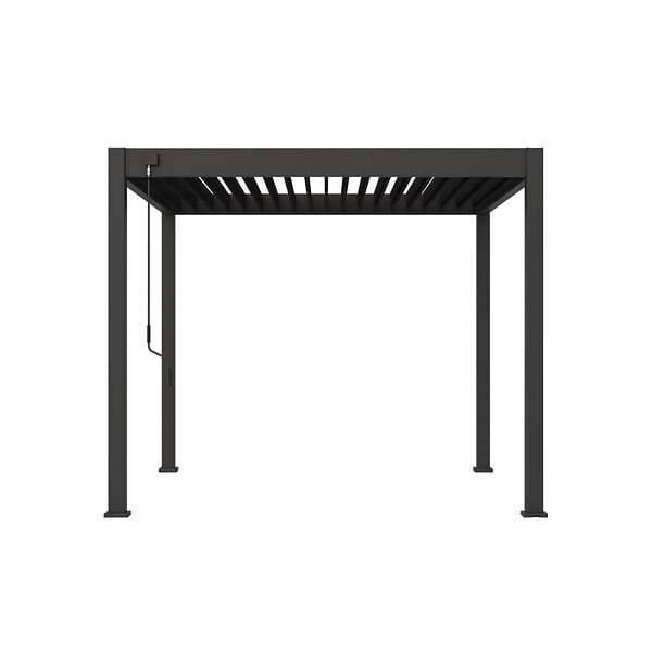 OMBREA - Pergola bioclimatique autoportante 3x3m - Anthracite - VS - OMBREA - large
