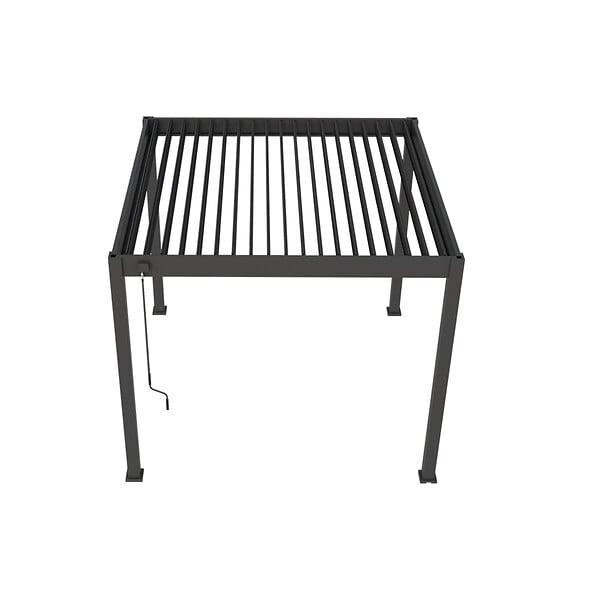 OMBREA - Pergola bioclimatique autoportante 3x3m - Anthracite - VS - OMBREA - large