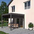 OMBREA - Pergola bioclimatique autoportante 3x3m - Anthracite - VS - OMBREA - vignette