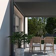 OMBREA - Pergola bioclimatique autoportante 3x3m - Anthracite - VS - OMBREA - vignette