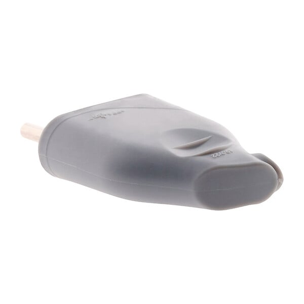 ZENITECH - Fiche mâle 2P 6A latérale - Gris - Zenitech - large