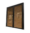 HABRITA - Ventelles alu imitation bois - Marron - L.280xH.219cm - vignette