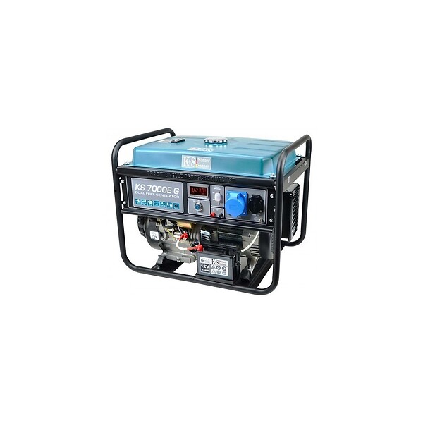 KONNER SOHNEN - Könner & Söhnen Groupe électrogène 5500W GAZ/Essence 230V KS7000E-G - large