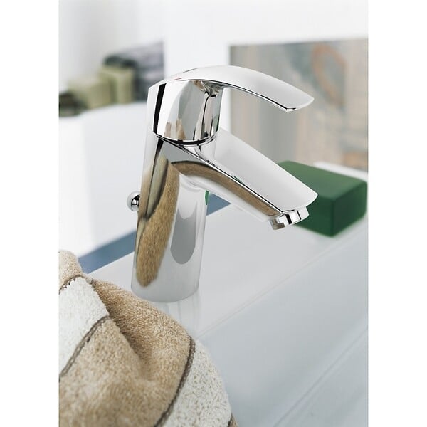 GROHE - Mitigeur lavabo EUROSMART GROHE 23322001 -  taille M - bec bas - chrome - large