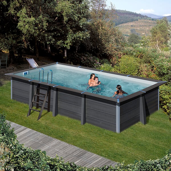 GRE - Piscine rectangle composite LDD - L.606xl.326xH.124cm - large