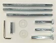 HERACLES - Kit béquille aluminium SALOME pour serrure en applique blanc - HERACLES - B-SALOME-95 - vignette