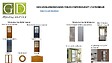 GD MENUISERIES - Lot De 4 Fiches Couleur Bronze Pour Bloc Porte DInterieur - vignette