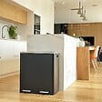 KITCHEN MOVE - Poubelle pédale tri sélectif MAJOR noir 60L - vignette