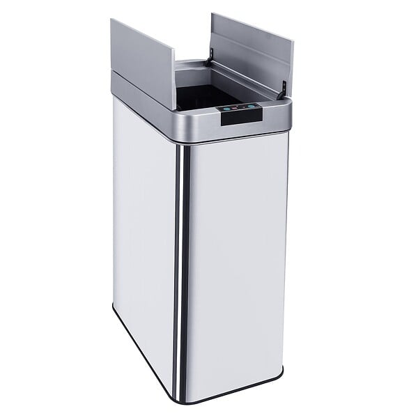 KITCHEN MOVE - Poubelle automatique inox SILVERLAKE argent 90L - large