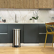 KITCHEN MOVE - Poubelle à pédale inox URBAN argent 30L - vignette