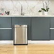 KITCHEN MOVE - Poubelle automatique inox UPPER argent 60L - vignette