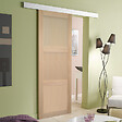 GD MENUISERIES - Porte Coulissante bois Ayous 3 Panneaux H204 x L83 cm,Rail Alu, coquilles - vignette