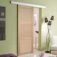 GD MENUISERIES - Porte Coulissante bois Ayous 3 Panneaux H204 x L73 cm, Rail Alu, coquilles - vignette