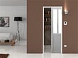 GD MENUISERIES - Porte Coulissante Atelier Blanc H204 x L93 cm, Galandage, kit de finition - vignette
