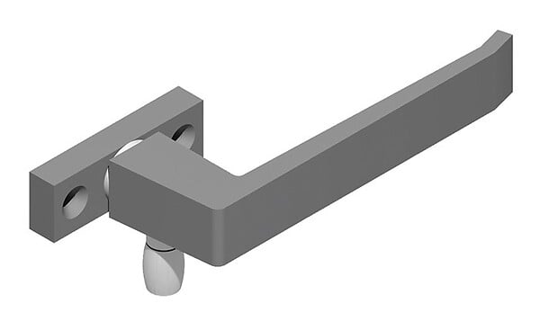 LA CROISEE DS - Gâche à  retour ton alu largeur 20mm - LA CROISEE DS - DS6306-D007 - large