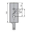WSS - Serrure de garage verouillage bas avec ressort épaisseur 29mm - WSS - 16540000010 - vignette