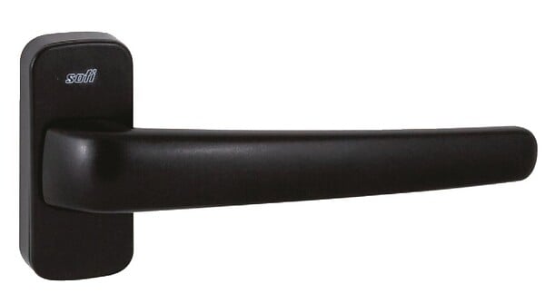 SOFI - Paire de béquille Siluete à  ressort carré 8mm sur rosace noire - SOFI - 5113300133 - large