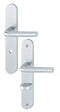 HOPPE - Ensemble sur plaques ARLES type condamnation finition argent - HOPPE - 596201 - vignette