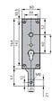 WSS - Serrure de garage verouillage bas sans ressort épaisseur 18mm - WSS - 16510000010 - vignette