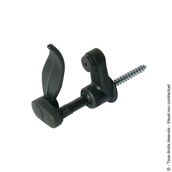 AFBAT - Arrêt de volet à visser Longueur 130mm composite noir - large