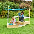 TP TOYS - Bac à sable bateau pirate - Marron/Bleu - L.180xl.92xH.118cm - vignette
