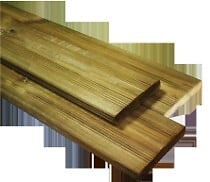 DEBARGE - Lame de terrasse - Lot de 4 - 34x145x2400mm - large