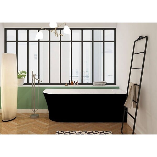 DISTRIBAIN - Baignoire îlot D-Sicilia Black - 1700 x 780 x 600 mm - large