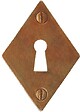 BOUVET - Rosace simple de style LV 100 fer rouillé clé L - BOUVET - 21414 - vignette