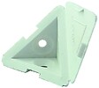 MONIN - Tac ecker polypropylène 3 faces blanc 27x60x54mm boîte de 50 - MONIN - 511870 - vignette