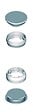 LA CROISEE DS - Paire de bouchons inox pour DIVA V et VI - LA CROISEE DS - DS6958-P - vignette