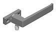 LA CROISEE DS - GACHE A RETOUR TON ALU LARGEUR 12MM - vignette